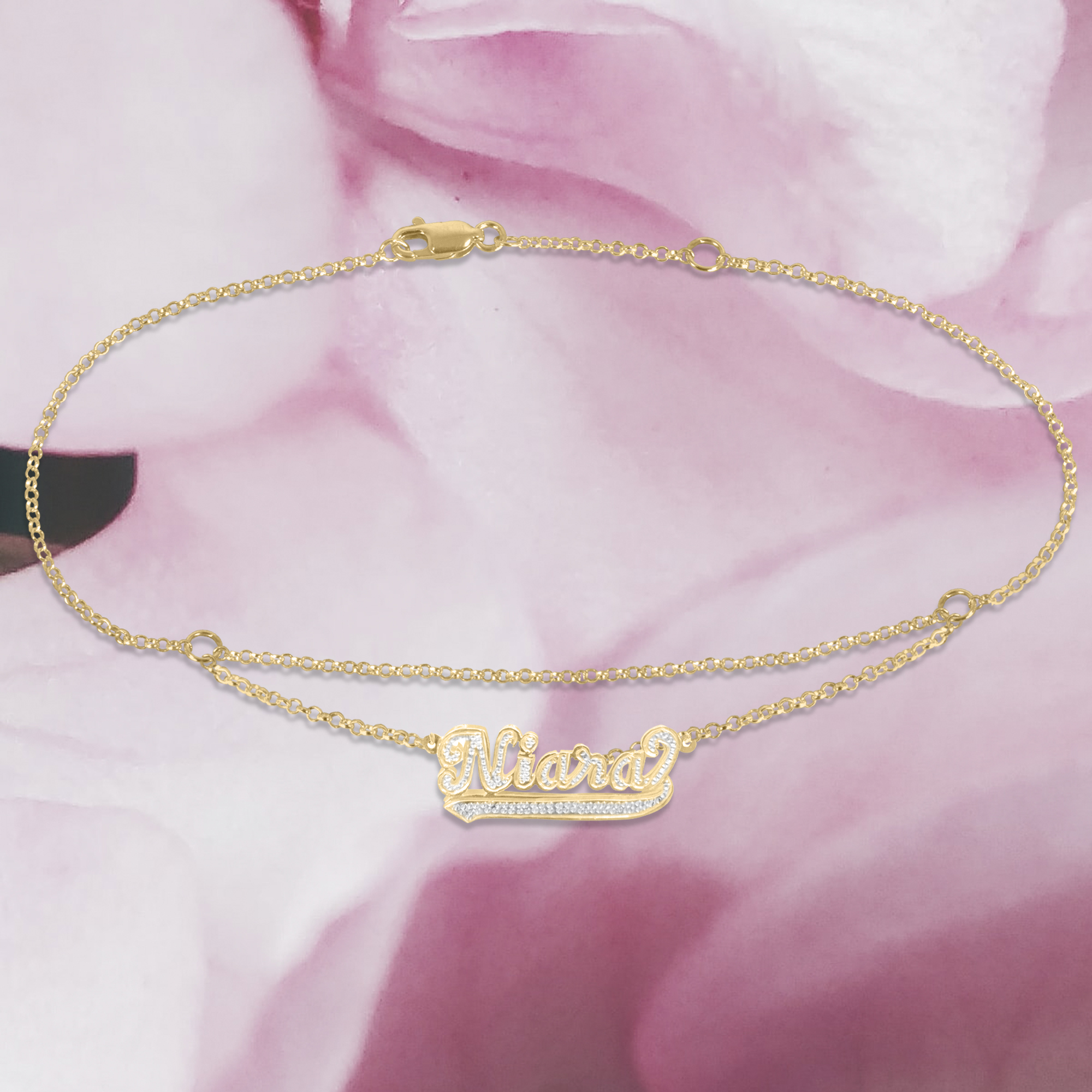 Personalized Mini Bling Anklet