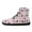 Color 1, variant on Dog Paw Printed Sneakers for Girls High-Top Anti-Slip Comfortable Barefoot Shoes Easy to Clean Size 6-13.5