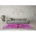 thumbnail image 3 of Ahgly Company Indoor Square Persian Purple Traditional Area Rugs, 6' Square, 3 of 4