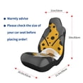 thumbnail image 3 of Uemuo Bee Gnome With Sunflower Pattern Car Seat Covers for Front Seats Waterproof Seat Covers for Cars, Universal Auto Front Seats Protector Fits for Car-1, 3 of 6