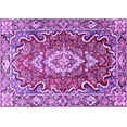 thumbnail image 1 of Ahgly Company Indoor Rectangle Medallion Purple Traditional Area Rugs, 4' x 6', 1 of 4