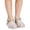 Silver, variant on BRGZLK Girls Fisherman Sandals Soft Sole Beach Cut-Out Candy Ombre Closed Toe Jelly Sandal Lightweight Comfortable Little Kids Shoes Pink 4-5 Years
