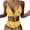 Yellow, variant on HomeGardon Bestselling Bikini,Swimsuits for Women Women Bikini Solid Splicing Two-piece Swimwear Swimsuit Beachwear Set,S-XL