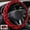 Red, variant on Soft Velvet Fluffy Cheetah Leopard Print Steering Wheel Cover Fuzzy Hands Warm, Universal 15 Inch for Women and Man, Fit Vehicles, Cars, Trucks - Gray