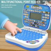 Lekihaqq 1 Packs Interactive Learning Laptop for , Educational Computer Toy with English & Spanish, ABCs, 123s, Music, Math Games, STEM Learning Tablet for Ages 3-6, Portable Early hood Development