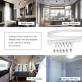 thumbnail image 5 of KOLAKO Ceiling Curtain Track, 20Ft Flexible Bendable Curtain Rail Wall Mounted, Curved Ceiling Track System, White, 5 of 8