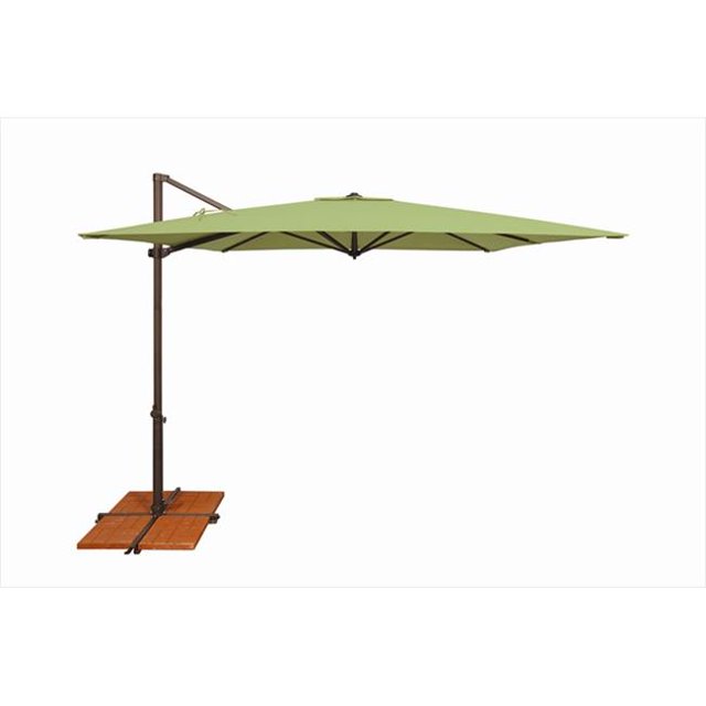 SimplyShade 8,6 Pi Carré Parapluie Pivotant en Porte-à-Faux avec Base Croisée Ginkgo