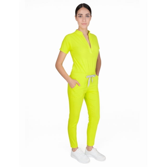 Scrubs Médicos Mujer | Uniformes para Doctoras y Enfermeras M15 VERDE MANZANA MED