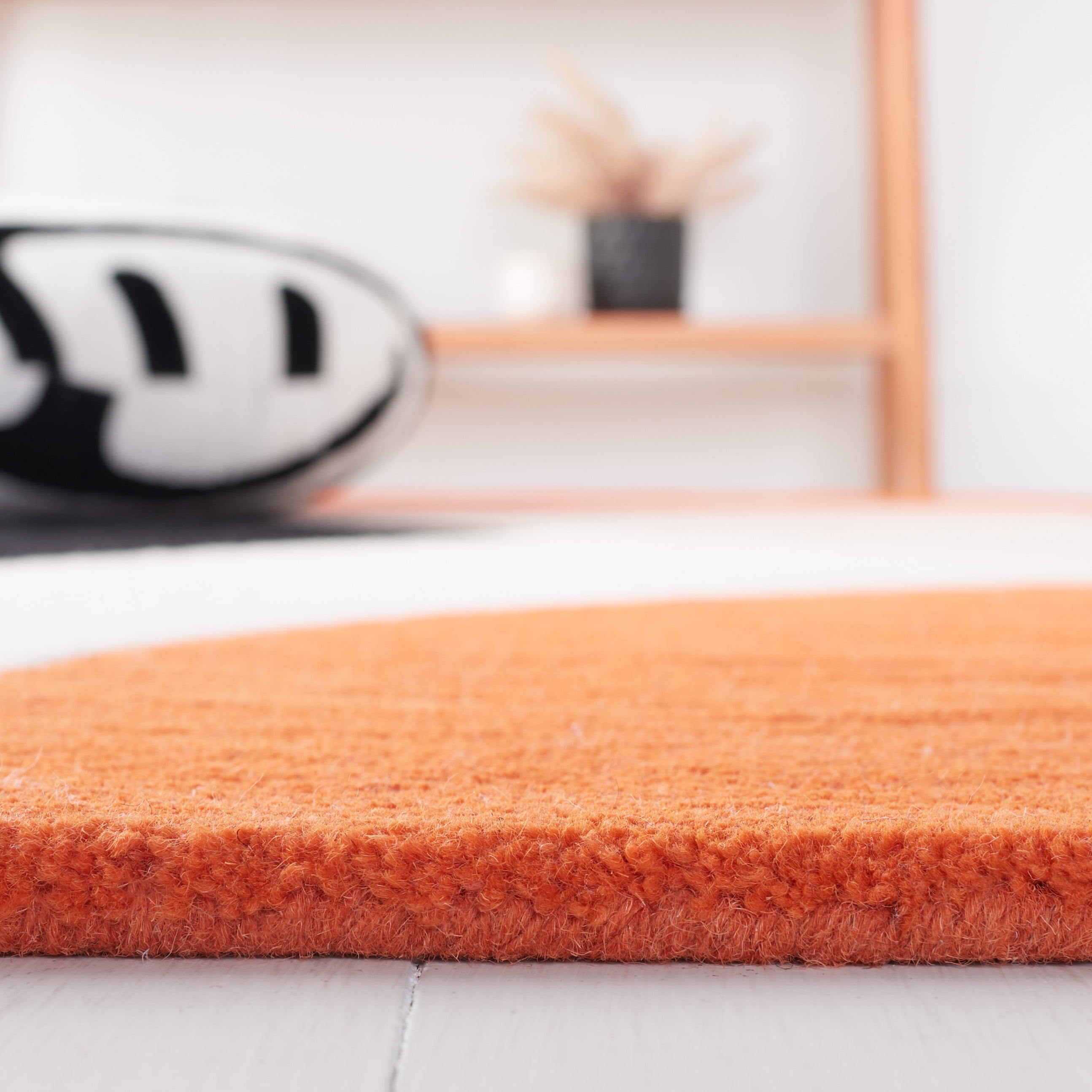 SAFAVIEH Rodeo Drive Kenneth Abstract Area Rug, Ivory/Rust, 4' x 6'