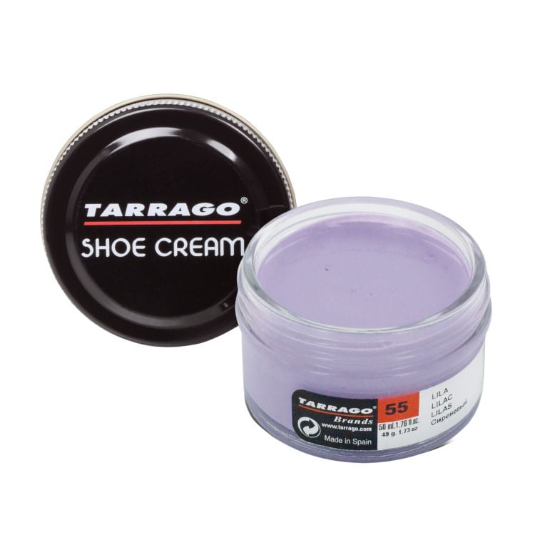 Tarrago Shoe Boot Cream Leather Polish Jar Cream 50ML Many Colors Color 55 Lilac