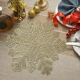 thumbnail image 4 of HongMinWen Christmas Snowflake placemat, Washable Easy Clean Wipeable Non-Slip Stain Heat Resistant Dinning Table Place Mats, 4 of 6