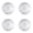 Clear 4PCS, variant on Clear Lazy Turntable 6" Acrylic Turntable Bearing For Decorating Cookies Clear Swivel Organizer Base
