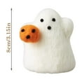 thumbnail image 2 of 1Pcs Halloween Ghost Dolls Handmade Wool Felt Pumpkin Ghost Doll Needle Felted Ghost Toy Cute Halloween Home Ornament, 2 of 4