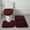 Brown, variant on WSBDENLK Bathroom Toilet Floor Mat 3-Piece Bathroom Carpet, Super Soft Non Slip Bathtub Carpet and Absorbent Bath Mat, Bathroom Carpet, Plush Bath Mat for Bathroom Rug Set