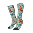 thumbnail image 2 of Fotbe Retro Seamless Flying Butterflies print Women's Men's Novelty Crew Socks Cotton Socks Knee High Socks for Walking,Running,Nurses,Pregnancy, 2 of 9