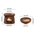 thumbnail image 5 of CIYISON Ceramics Essential Oil Burners Melter Aromas Diffuser with Tealight Candle Stand Set for Relaxing Home Decors, 5 of 10