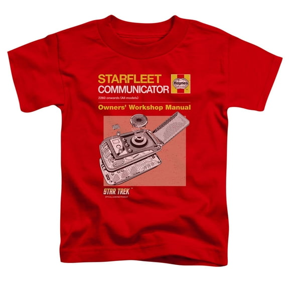 Star Trek Comm Manual Toddler T-Shirt Red