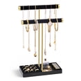 thumbnail image 1 of Expositor de Joyas Lolalet de 2 Niveles para Collares en Negro, 1 of 7