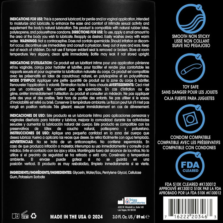 2 pack) Wet Premium Water-Based Unflavored Personal Lubricant, Luxury  Long-Lasting Lube for Men and Women, 6.1 fl oz - Walmart.com