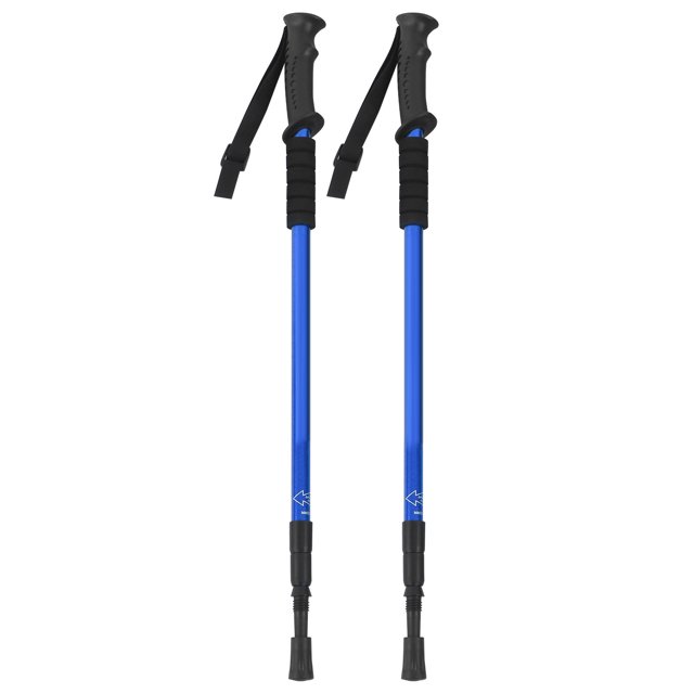 Trekking Poles, Durable To Use Hiking Telescope Stick Internal Lock Design For Camping For Home Red,Silver,Blue