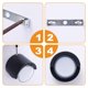 thumbnail image 3 of Lámpara De Pared De 8 W, Semicírculo, Luz Blanca Cálida, Aplique De Pared, Carcasa Negra, Ac85-265V, Ip65, Clasificación Impermeable Para Tienda De Restaurante En Casa Noticed HA018286-00, 3 of 7