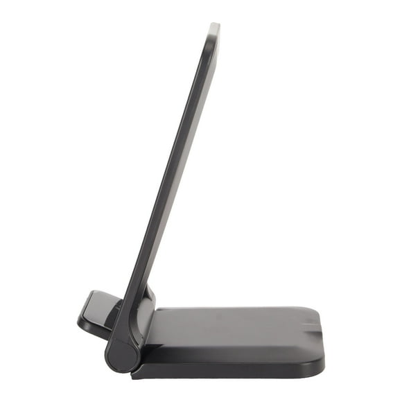 Fast Wireless Charging Station, Wireless Charger 65 Viewing Angle Wide Application Built In Dual Charging Coil 3-10mm Charging Distance for Travel Black