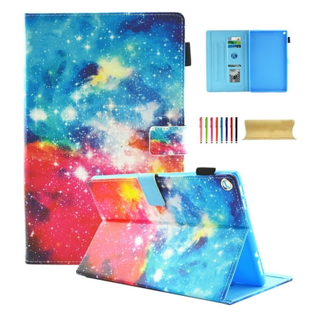 Kindle Fire 2011 Cover Kindle Fire HD 10 Case, Dteck Card Holder Lightweight Colorful Synthetic Leather Flip Stand Cover Auto Wake / Sleep ()