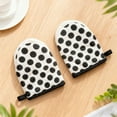 thumbnail image 3 of Kitchen Oven for Safe Handling | Heat Thick Blend Padded Gloves for Baking Cooking Grilling and Microwave Use 2PCS, 3 of 4
