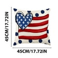 thumbnail image 4 of Fiudx Funda de Almohada Del Día de La Independencia, con Estampado de Alta Definición, Tela Suave de Lino y Algodón, Diseño Desmontable con Cremallera Oculta, Ideal para Interiores y Exteriores, Idea, 4 of 6