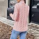 thumbnail image 3 of Ailaofu Sweaters for Women Long Sleeve Ribbed Knit Solid Color Turtleneck Fall Winter Pullover Sweaters, 3 of 6