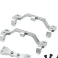 thumbnail image 3 of Tie Rod Seat Mount Axle Up Servo Base Seat Servo Fixed Bracket Suitable for WPL C14 C24 Silver, 3 of 8