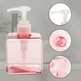 thumbnail image 5 of Unique Bargains 1 Pc Simple Square Soap Pump Dispenser for Bathroom Laundry Rooms 250ml Clear Pink, 5 of 6