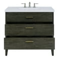 thumbnail image 3 of Sunny Wood Tl3621d Tyler 36" Free Standing Hardwood Vanity Cabinet Only - Dark Pearl, 3 of 7