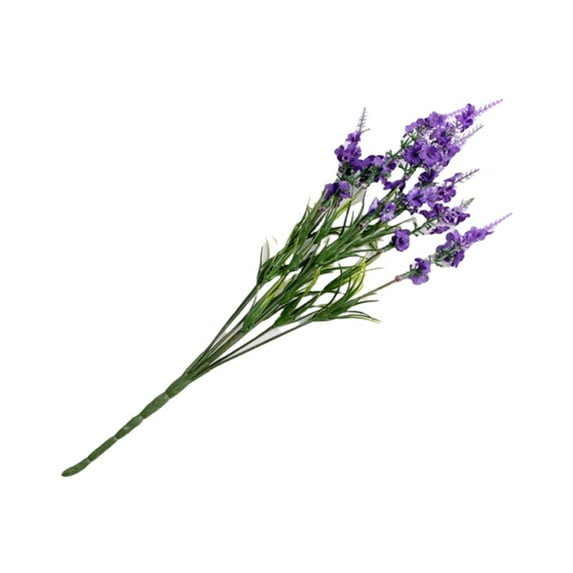 Muellery Artificial Delphinium Bush Flower PVC Garden Home Decor Artificial Flower Violet TP1A65539