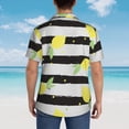 thumbnail image 3 of Lsque Lemon pattern Hawaiian Shirt for Men, Unisex Summer Beach Casual Short Sleeve Button Down Shirts-X-Large, 3 of 9