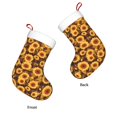 thumbnail image 3 of Yiaed Vintage Brown Plaid Sunflower Print Christmas Stockings, Christmas Stockings Hanging Ornaments, Christmas Stockings for Family Christmas Holiday Decorations, 3 of 7