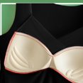 thumbnail image 6 of Black Tank Tops for Women V Neck Bodysuit with In Bra Cups for Support, 6 of 6