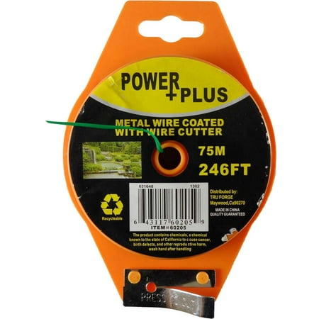 246 Foot Spool Coated Metal Wire - Built-In Wire Cutter (Power Plus: (The Wirecutter Best Tv)