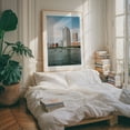 thumbnail image 4 of The Hudson River, Tribeca 01 - Manhattan New York Photography Cityscape Skyline Architecture Boat Harbor Oak Framed Wall Art Print 9 x 12 inches, 4 of 12