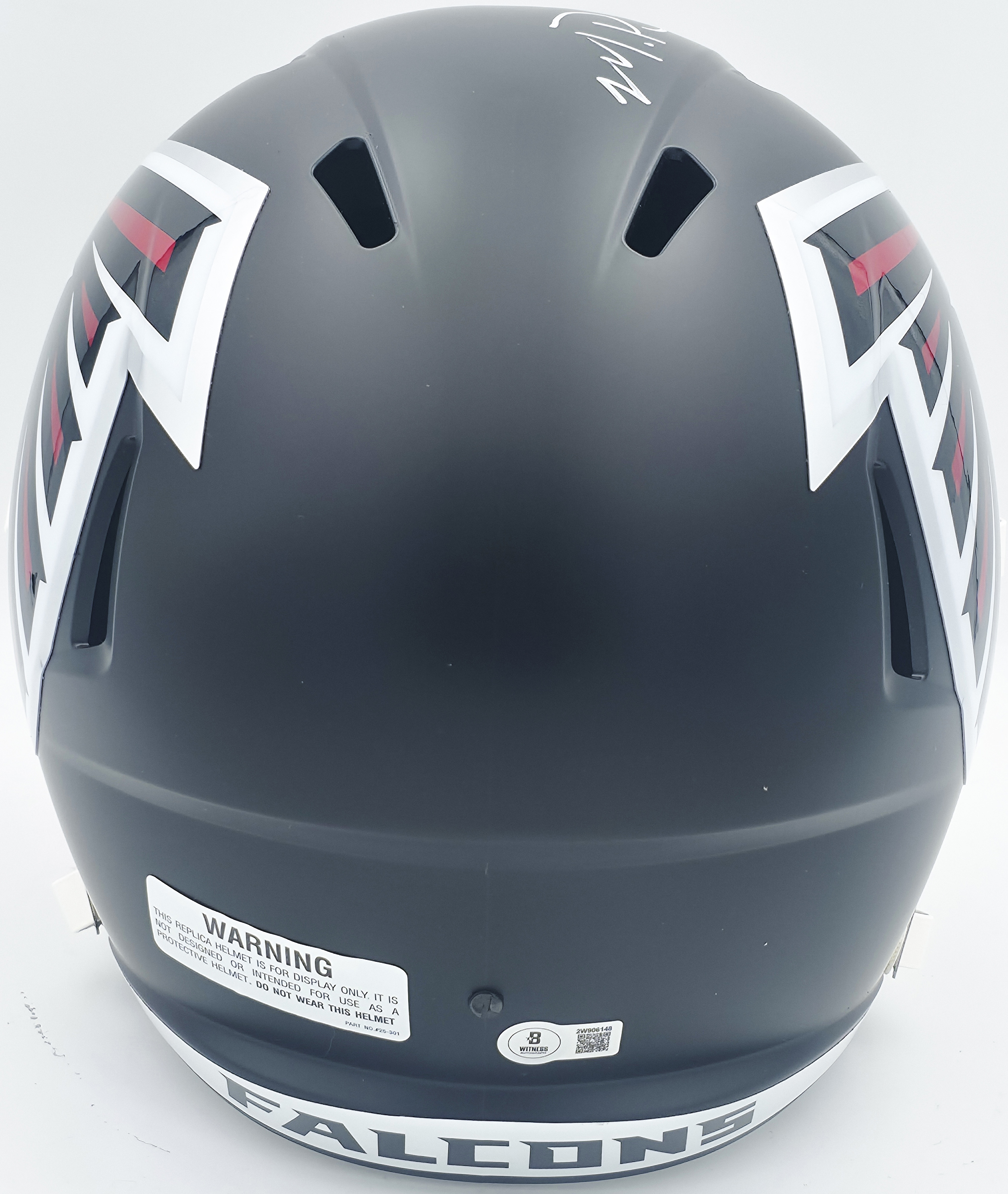 Michael Penix Jr. Autographed Atlanta Falcons 2020 Alternate Black Full Size Speed Replica Helmet Beckett BAS Witness 242567