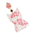 thumbnail image 1 of KLKCMS Pull Out Key Bag Car Key Holder Polyester Flower Pattern Creative Gift Lovely Car Key Case Key Sleeve Keychain Bag Bossom, 1 of 9