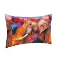 thumbnail image 2 of Bixox Oil Paintings of Elephants Printed Pillow Protector,Super Soft Ideal for Home,Guests,Rentals - 20"x30", 2 of 8