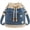 Blue, variant on Ludearly Denim Crochet Bucket Bag, Drawstring Crossbody Shoulder Purse | Boho Denim Handbag for Women, Casual Vintage Tote Bag with Adjustable Strap for Travel, Shopping, Beach & Daily Use