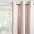 thumbnail image 3 of Mainstays Olan Textured Solid Blackout Grommet Curtain Panel Pair Window Treatment, Set of 2 Room Darkening Drapes for Bedroom, Blush Print, 37" W x 84" L, 3 of 6