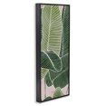thumbnail image 2 of Stupell Industries Contemporary Pink Tropical Patterned Leaves Black Framed Giclee Art, 13 x 30, by Ziwei Li, 2 of 7