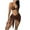 01 Brown, variant on Hicidod 3 Piece Swimsuits for Women Sexy Thong Bikini Sets Bottoms Halter Triangle Bathing Suits with Knot Front Cover Up Skirt