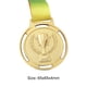 thumbnail image 2 of Correa antorcha medalla recuerdo aleación de zinc deporte competición premio con oro, 2 of 6