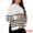 White, variant on DARING DIVA Women's Maternity Striped Mock Neck Long Sleeve Sweater S Blue