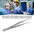 thumbnail image 4 of Laboratory Tweezer, 16cm Laboratory Grade Design Stainless Steel Tweezers Multipurpose High Accuracy Serrated Fine Tip Tweezer for Laboratory Surgical Operations, 4 of 7