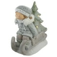 thumbnail image 3 of Northlight Lighted Girl on a Sled with Tree Christmas Decoration - 15" - Warm White Lights, 3 of 5